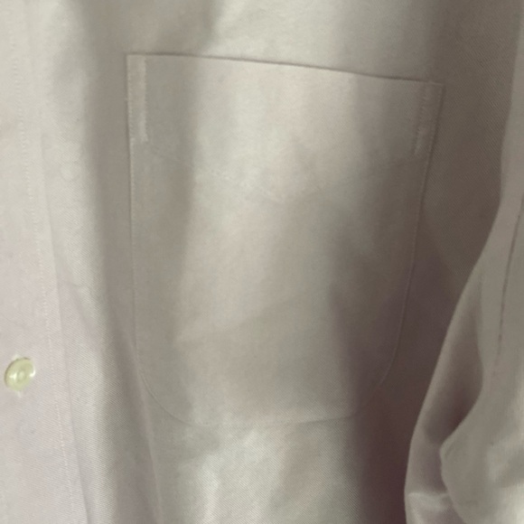 LL BEAN Wrinkle Free Traditional Fit Size 17.5-33 Light Purple - Picture 2 of 5